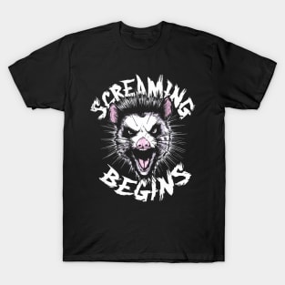 Screaming Begins - Possum 90s Inspired T-Shirt